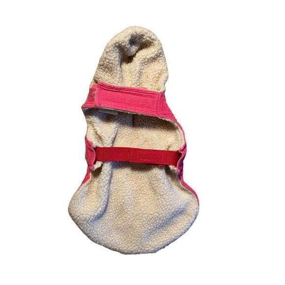Boots and Barkley dog fleece pink corduroy coat size small - Picture 2 of 3